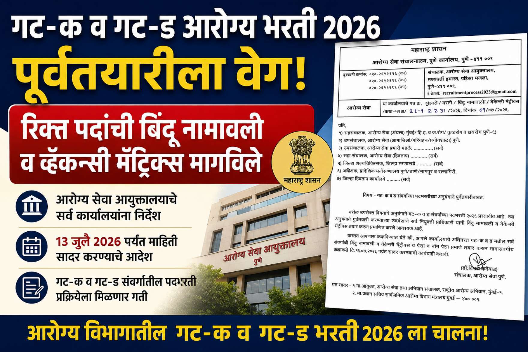 आरोग्य विभाग भरती 2026